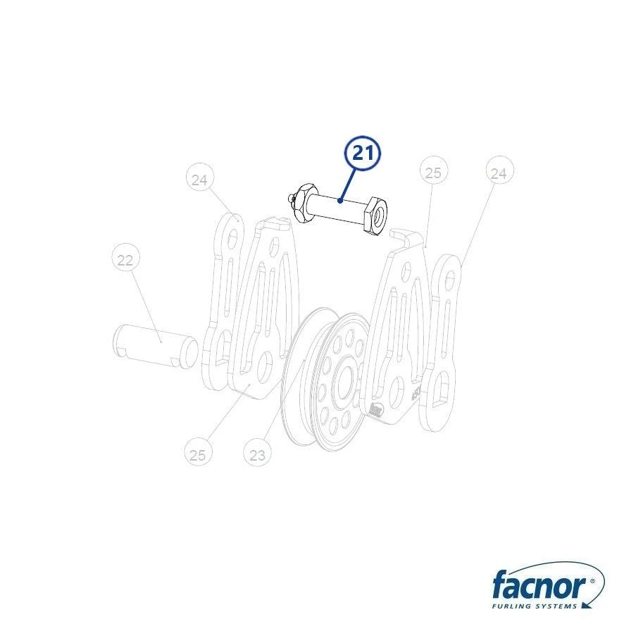 Screw + bolt + split pin for former model FX2500