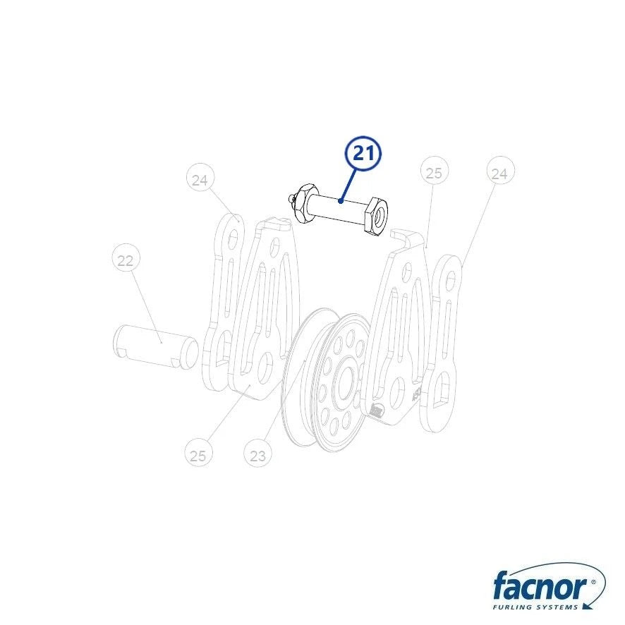 Screw + bolt + split pin for former model FX7000