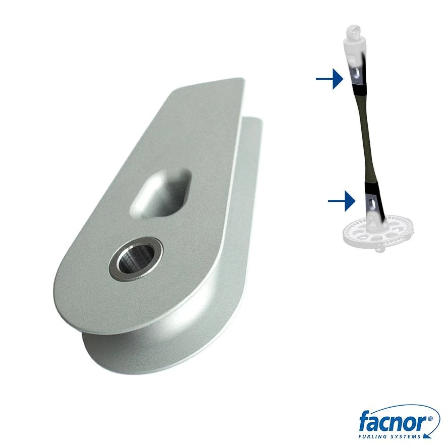 Thimble FCA 9000/12000  for FX+9000/12000/FXH12000 furler racing toggle (anti-twist rope Ø16mm/ pin Ø18mm)