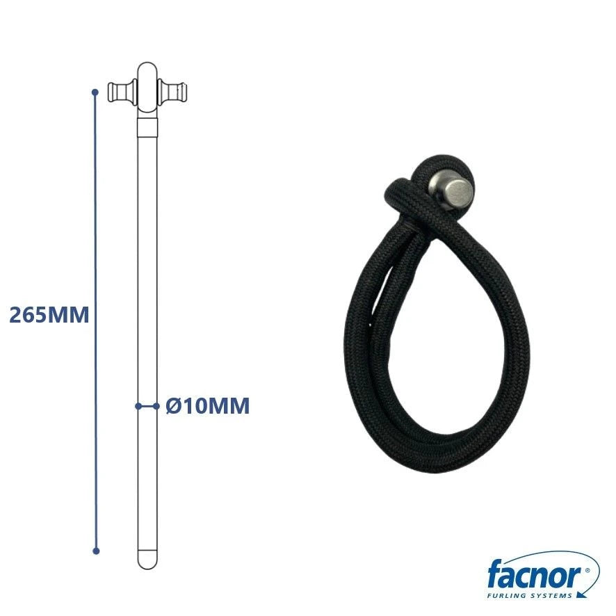 Loop in black dyneema with assembled dogbone (for LB07T 2-to-1 block and former SB7000 model)
