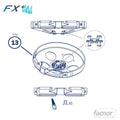 Housing with stainless steel guide for FX+2500