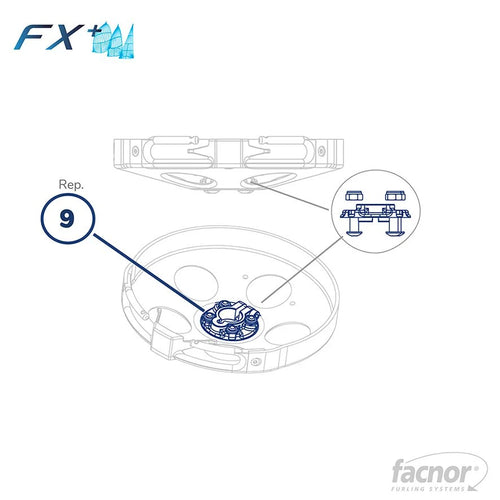 Guide washer with screws for FX+2500