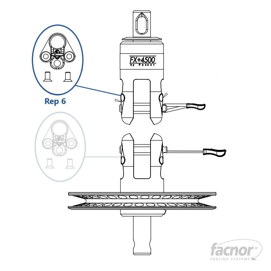 Quick release pin device for FX+7000
