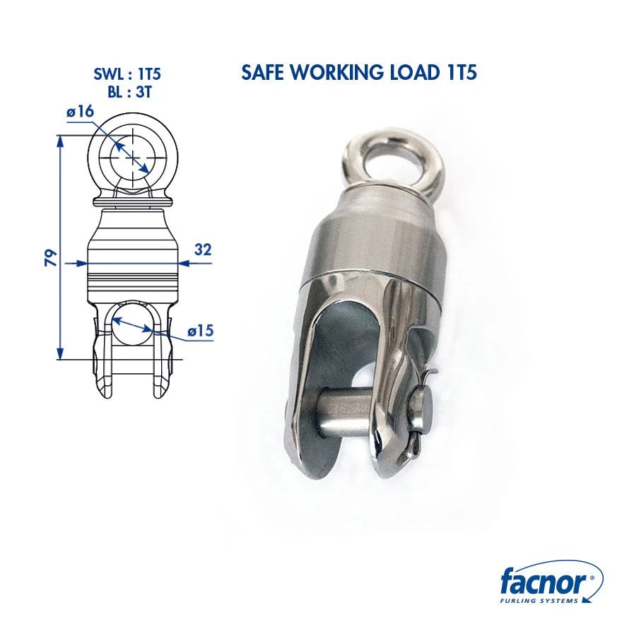 Swivel anti-twist 1T5