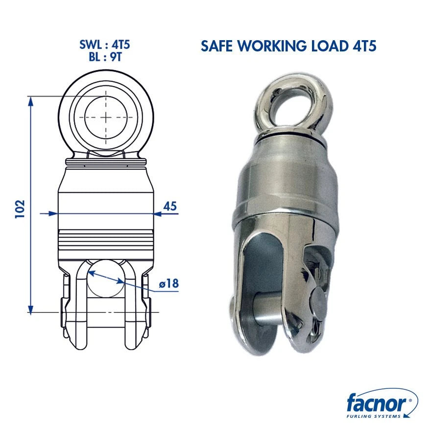 Swivel anti-twist 4T5