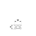 System 15 - Standard Track, 1000 mm, Screw size M4