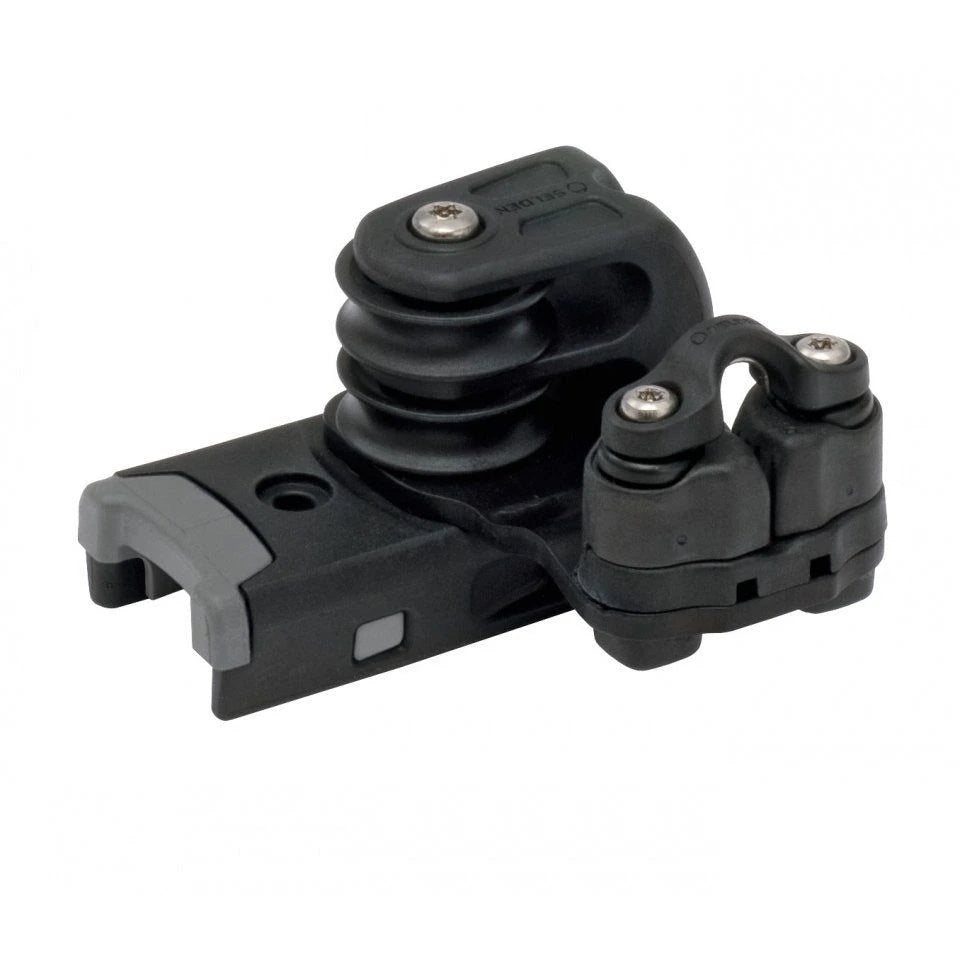 System 22 - End Control, Double Plain Bearing Sheaves, Cam Cleat for Starboard Control, Becket for control line