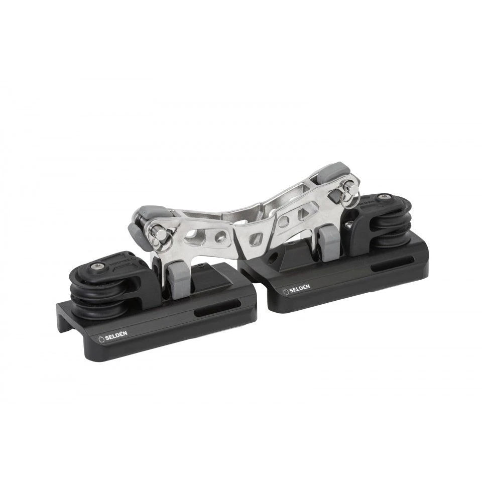 System 30 - Double Main Ball Bearing Car Assembly, Double Plain Bearing Blocks, 4:1 Purchase, Stainless Toggle Link with Stand-Ups