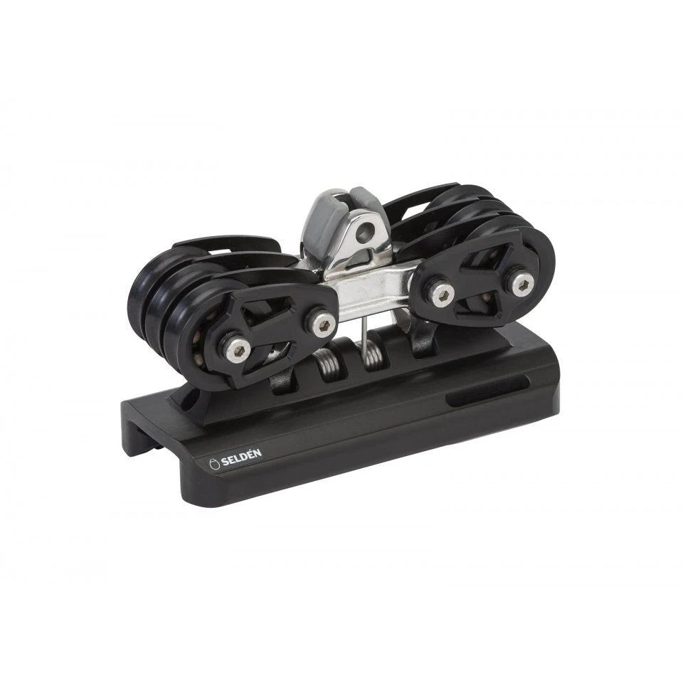 System 30 - Main Ball Bearing Car, Ball Bearing Sheaves, 6:1 Purchase, Stainless Toggle with Stand-Up