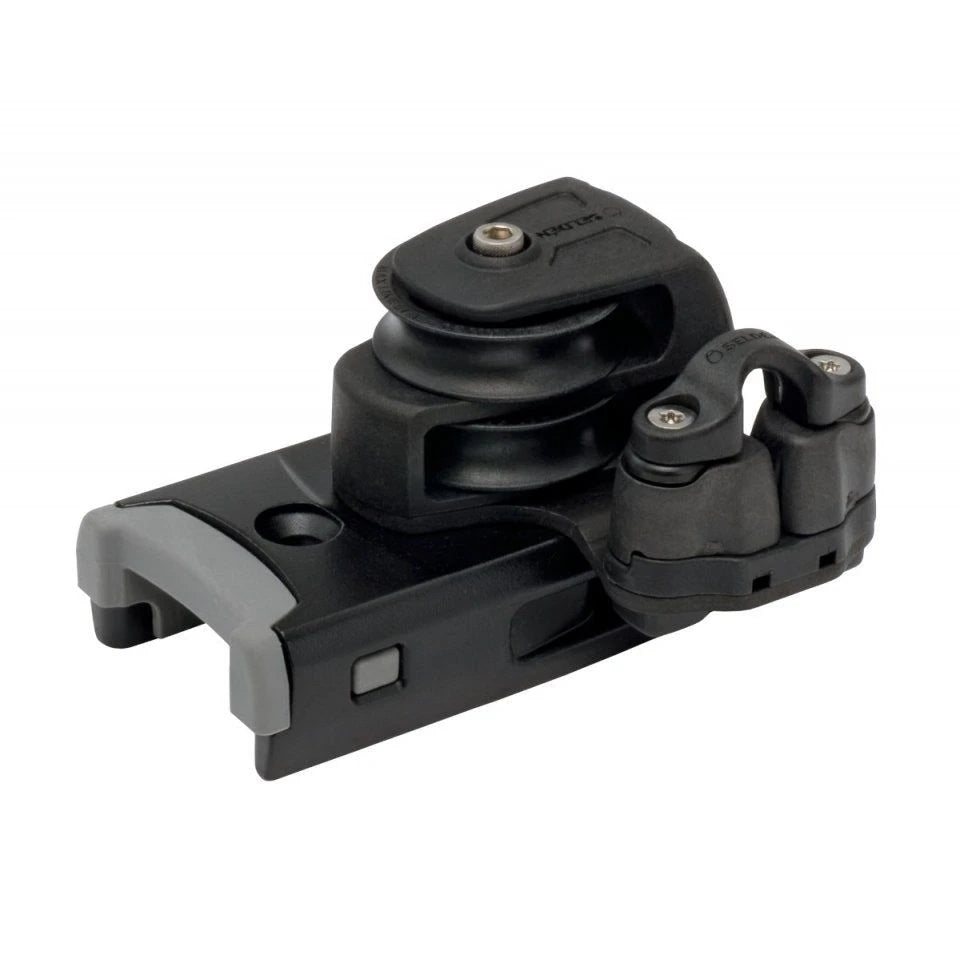 System 42 - End Control, Double Plain Bearing Sheaves, 4:1 Purchase, Cam Cleat for Starboard Control, Becket for control line