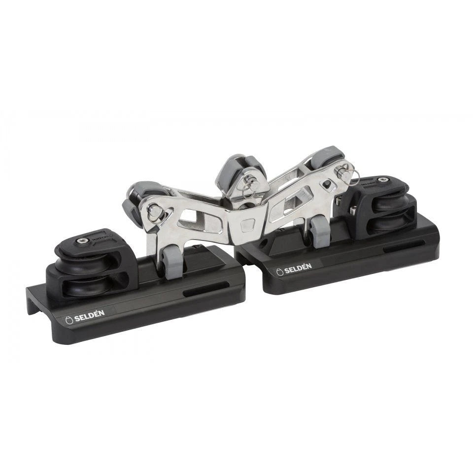 System 42 - Double Main Ball Bearing Car Assembly, Double Plain Bearing Blocks, 4:1 Purchase, Stainless Triple Toggle Link with Stand-Ups