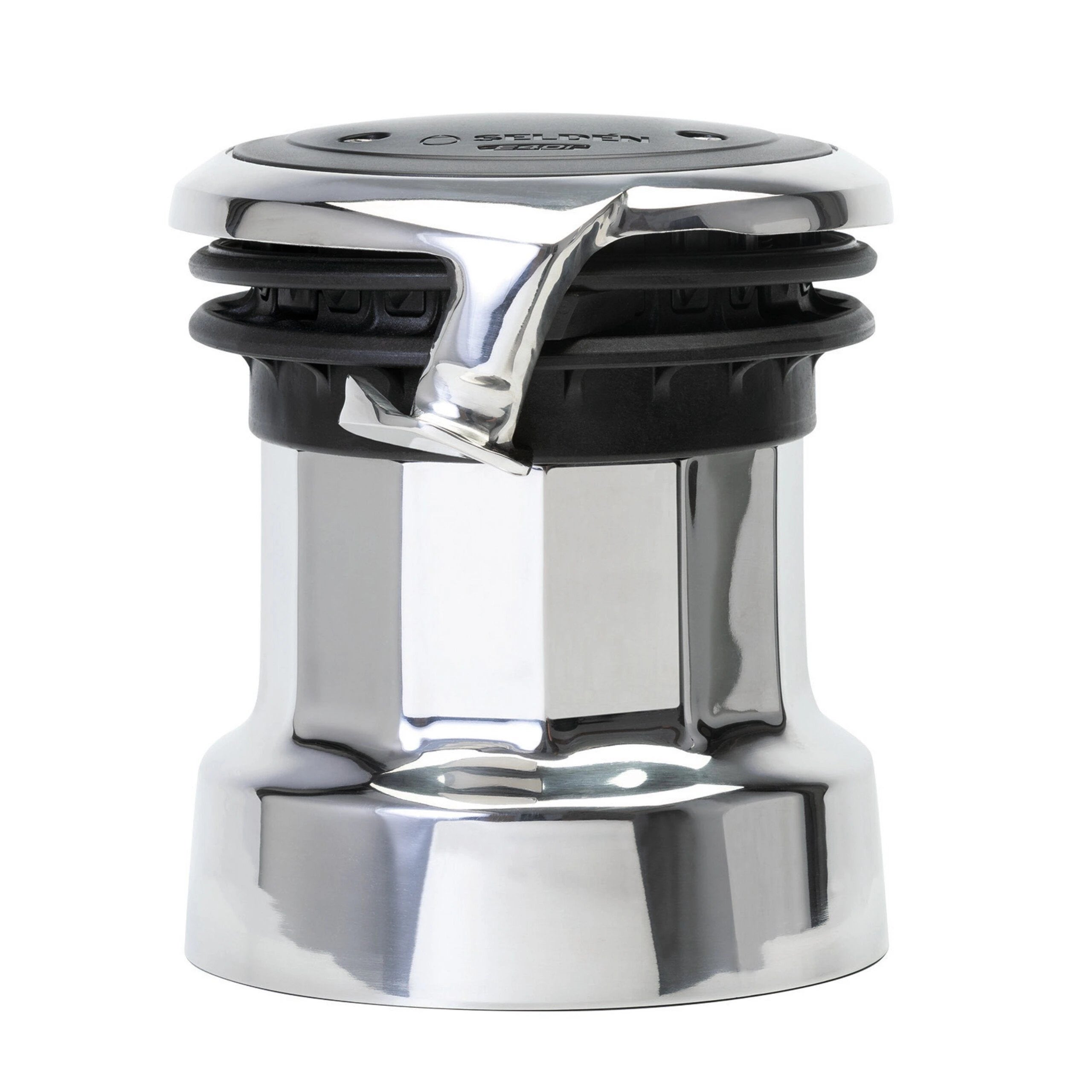 E40i - Electric, self-tailing, 3-speed winch - motor integrated in Stainless drum