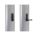 Foldable mast climbing step in aluminium