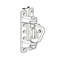 Adjustable mast bracket for Rodkicker 10/20, Pop rivets included.