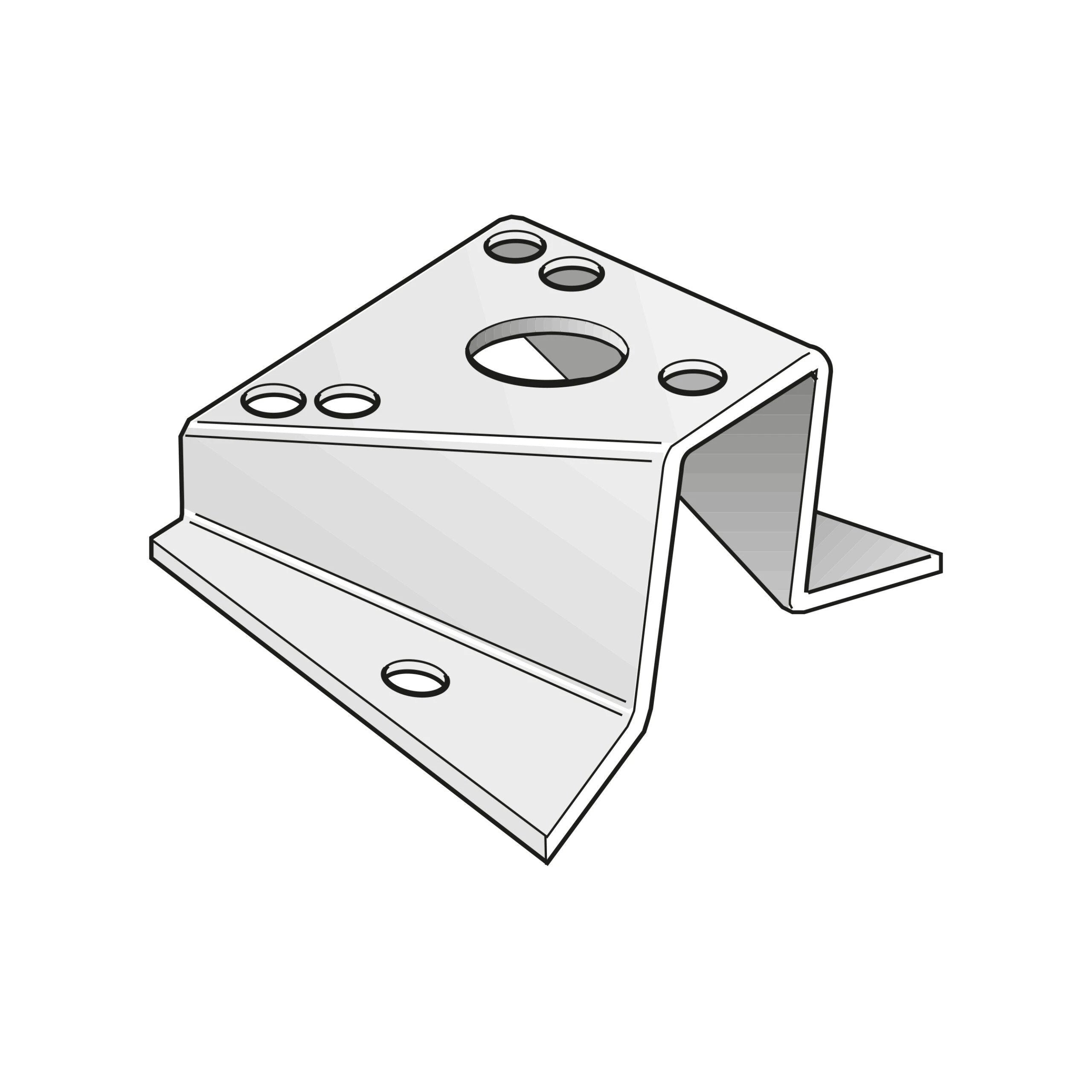Light base, for headbox mounted tricolour- or anchor light