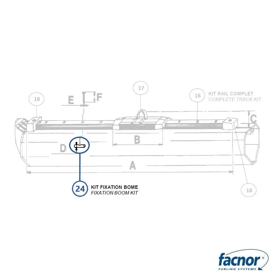 Boom fixation kit n°1 (screw+bolt included)