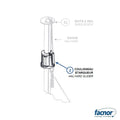 Slider fitted on halyard for CF90 Mainsail furling system