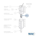 Section upper (1.70m) for CF80/105 Mainsail furling system