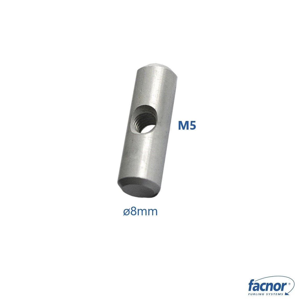 Round slug D08mm slug M5 5/16 (aluminum)