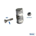 Fixing track kit (ø10mm stainless steel slug  + partially threaded M5 screw + safety nut)