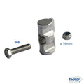 Fixing track kit (ø16mm stainless steel slug  + M6 screw + safety nut)