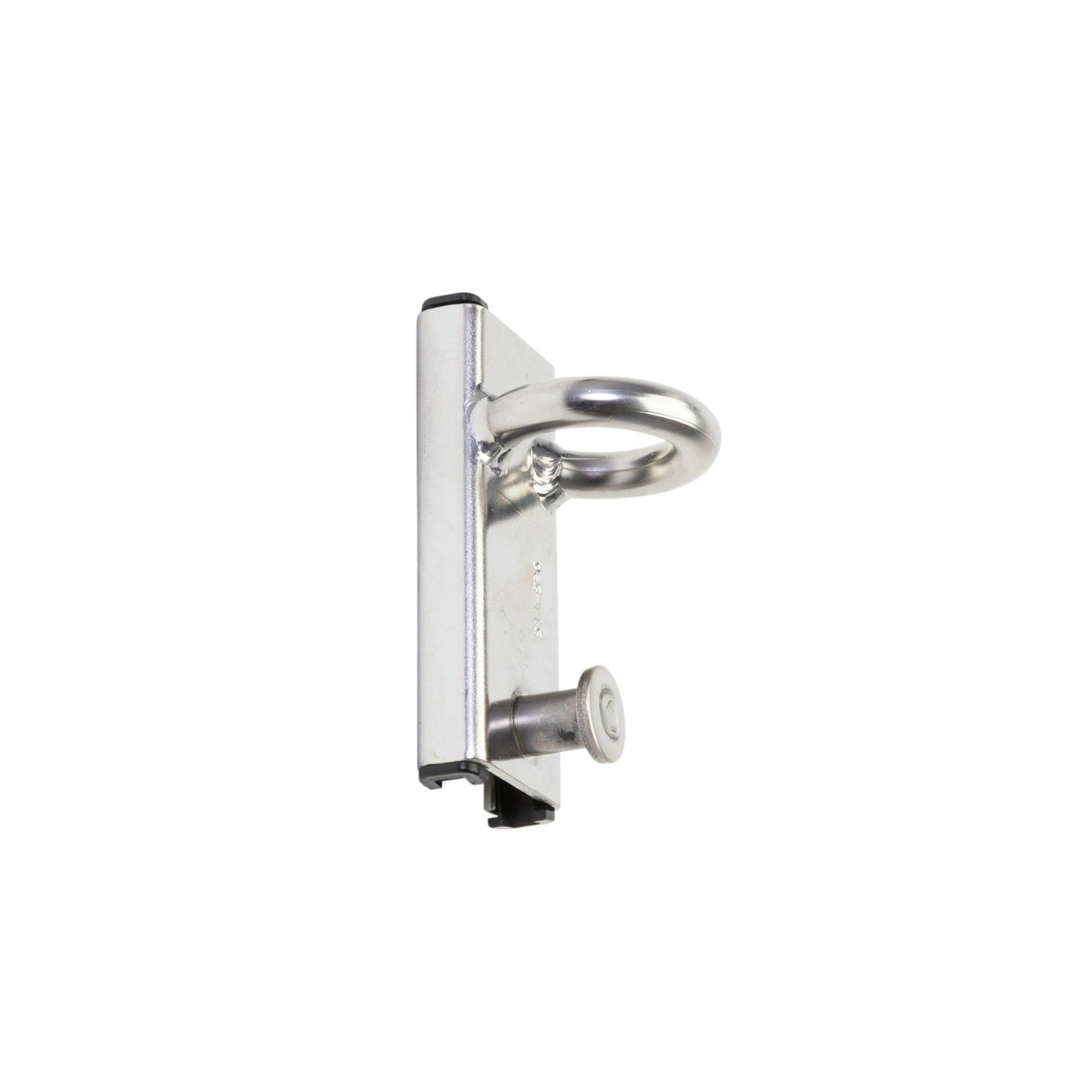 Spinnaker pole slider with ø30 mm ring and pin stop. Fits Seldén 32 mm T-track