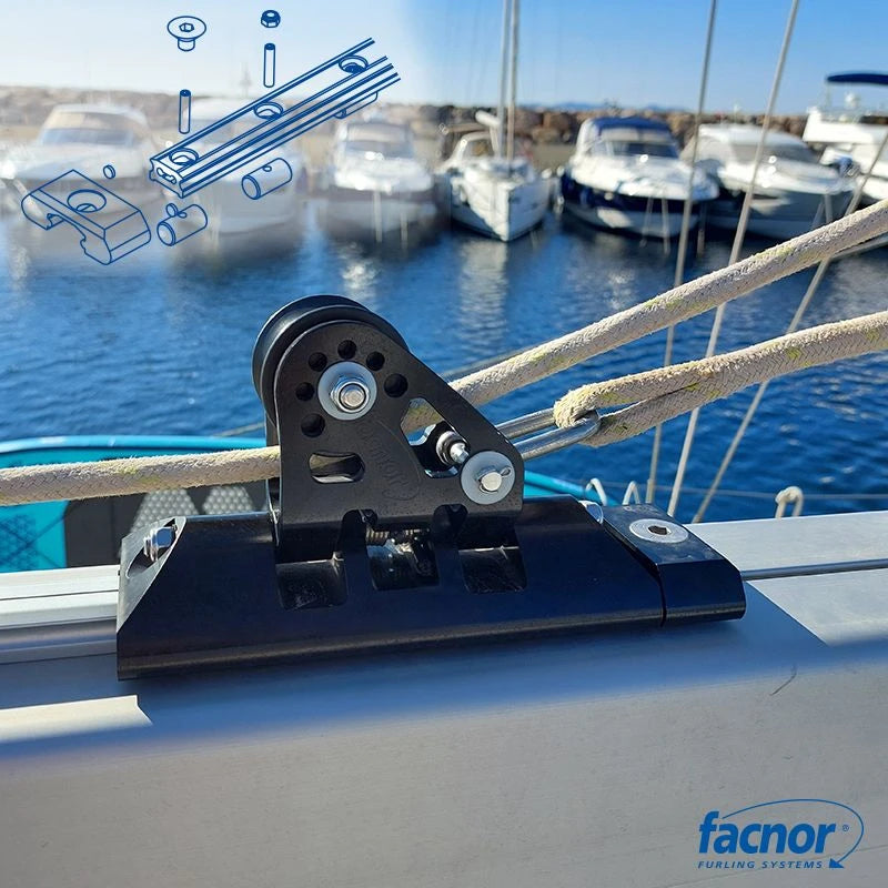 FB40 boom kit with ø12mm slugs for furling mast