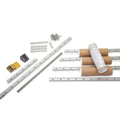 Complete set of RCB 22 tracks with connectors and fastenings - Length 10550 mm. For Seldén E- and D-sections and other brands