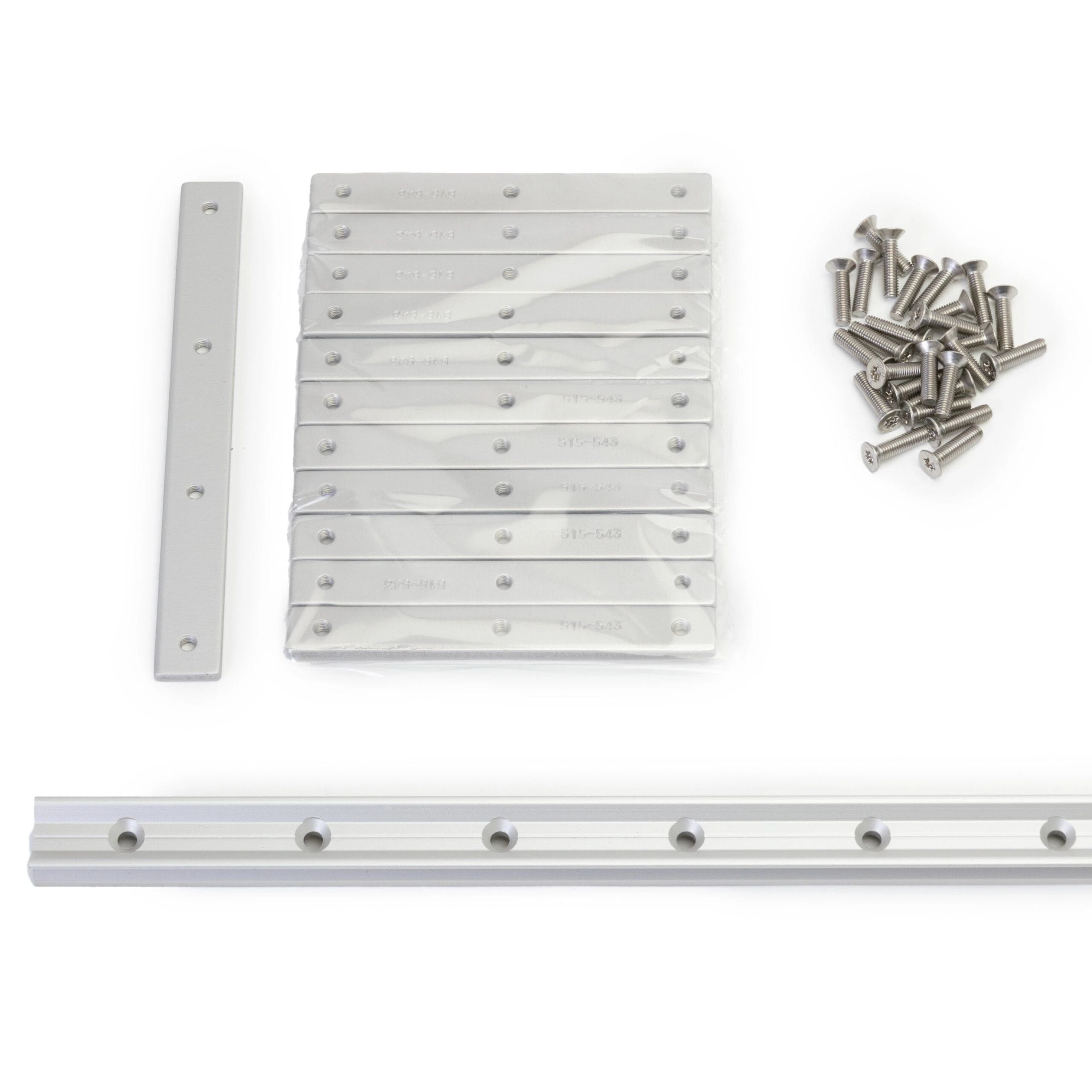 RCB 22 track, Length 2300 mm, complete with fasteners for Seldén E- and D-sections.