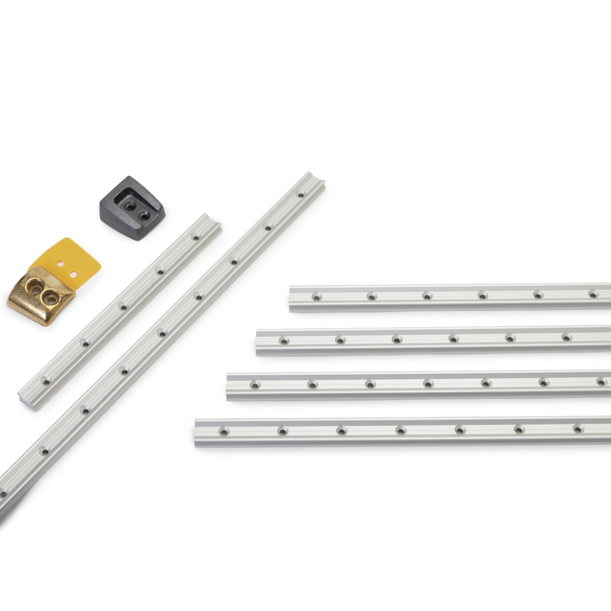 Set of RCB 22 tracks excluding connectors and fastenings - Length 10550 mm. For Seldén E- and D-sections and other brands