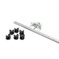 2300 mm Trysail track with 6 sliders, fasteners included