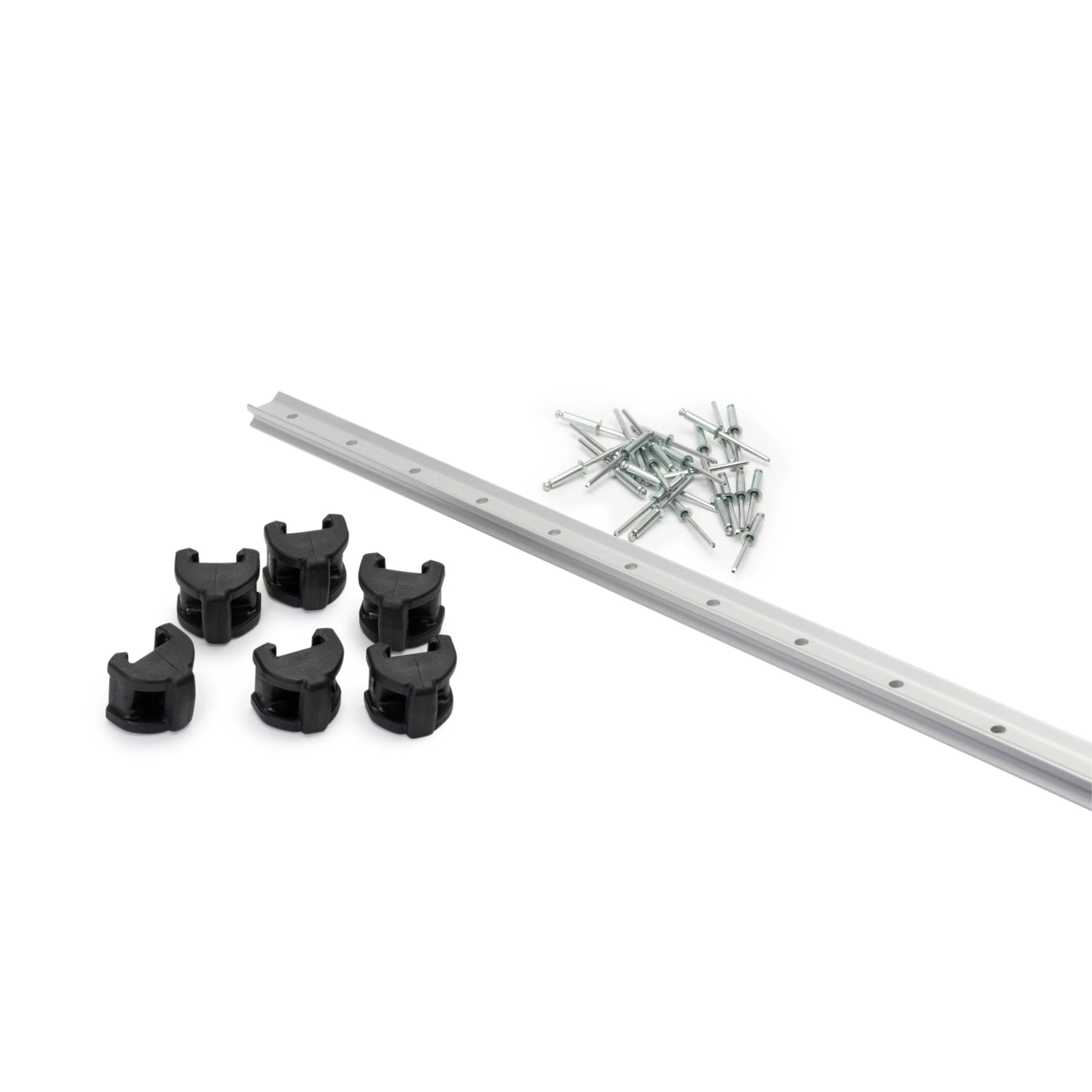 2300 mm Trysail track with 6 sliders, fasteners included