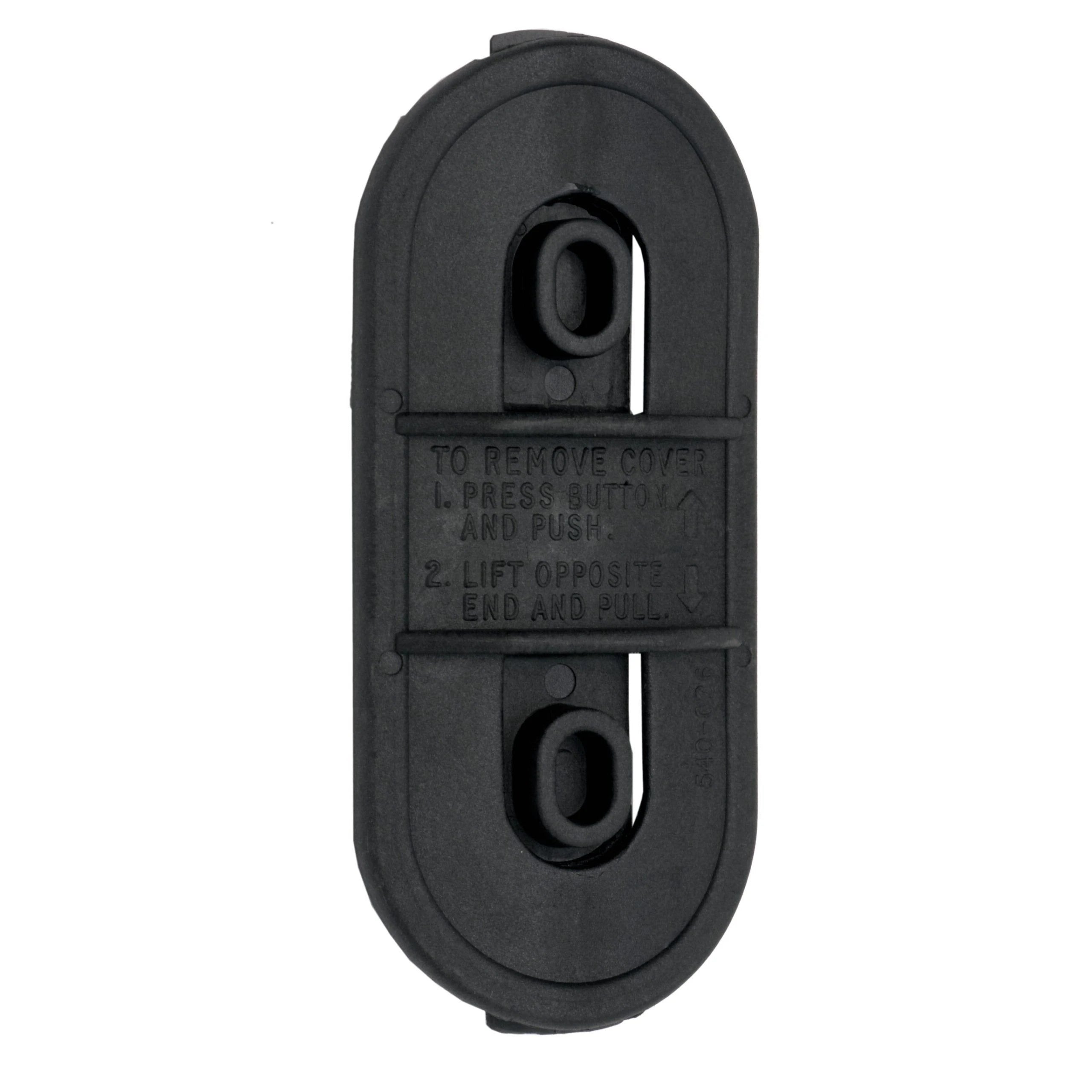 Cover for access to sail-feeder and tack attachment. 72 x 207 mm. F265-F406.