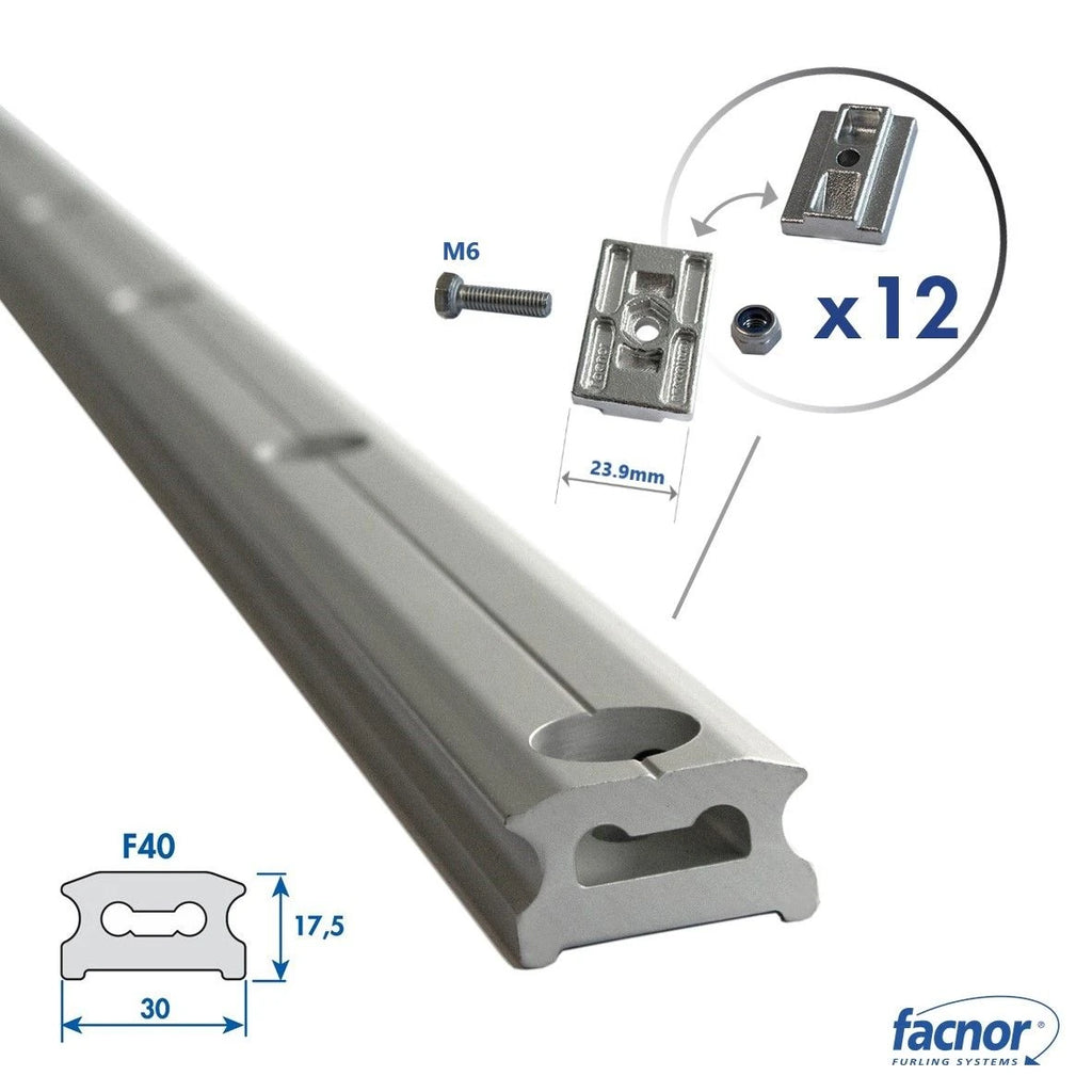 Track standard FR40 1.7M FACSLIDE+ with flat slugs No3 (23.9mm)