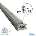 Track standard FB40 1.7M with slugs ø16mm (M6)