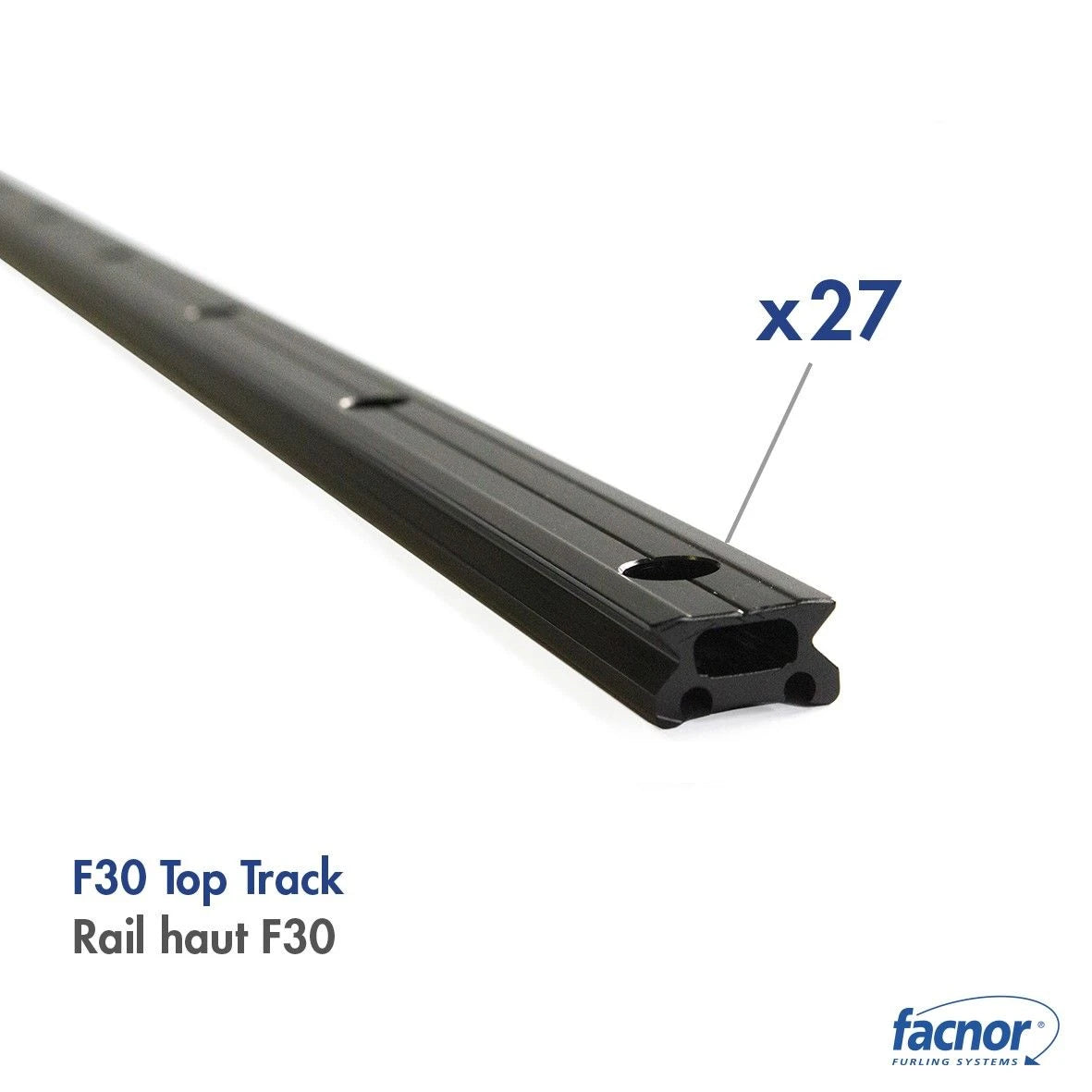 Top track 2M FACSLIDE+ (F30 double drilling, NO slug included)