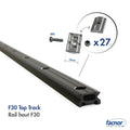 Top track 2M F30 FACSLIDE+ (double drilling) with flat slugs No1 (16mm)