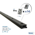 Track standard 2M FACSLIDE+ with flat slugs No3 (23.9mm)