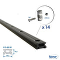 Track standard 2M FACSLIDE+ with round Ø08mm slugs
