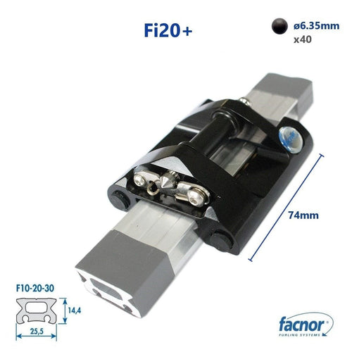 Intermediate car Fi20+ (Ø6.35mm torlon® ball bearing)