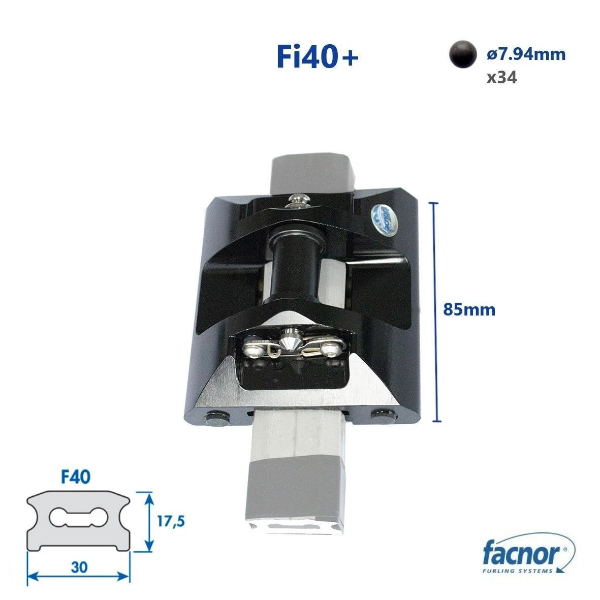 Intermediate car Fi40+ (Ø7.94mm torlon® ball bearing)