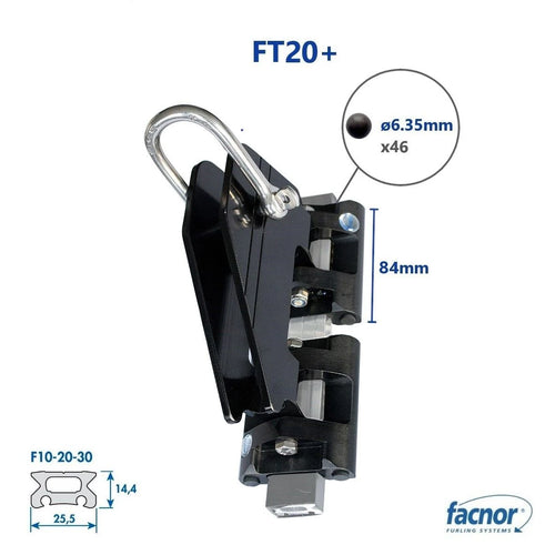 Headboard car FT20+ (Ø6.35mm torlon® ball bearing)