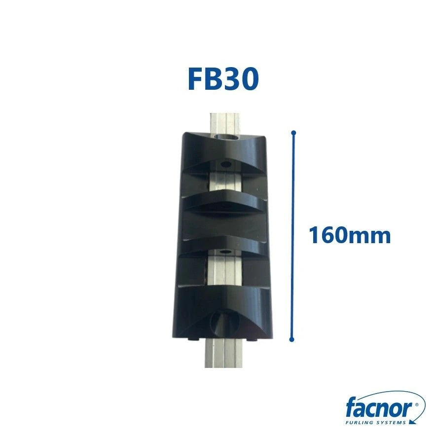 Car FB30 (lenght 160mm) fitted with 74 Torlon® balls (pin not included)