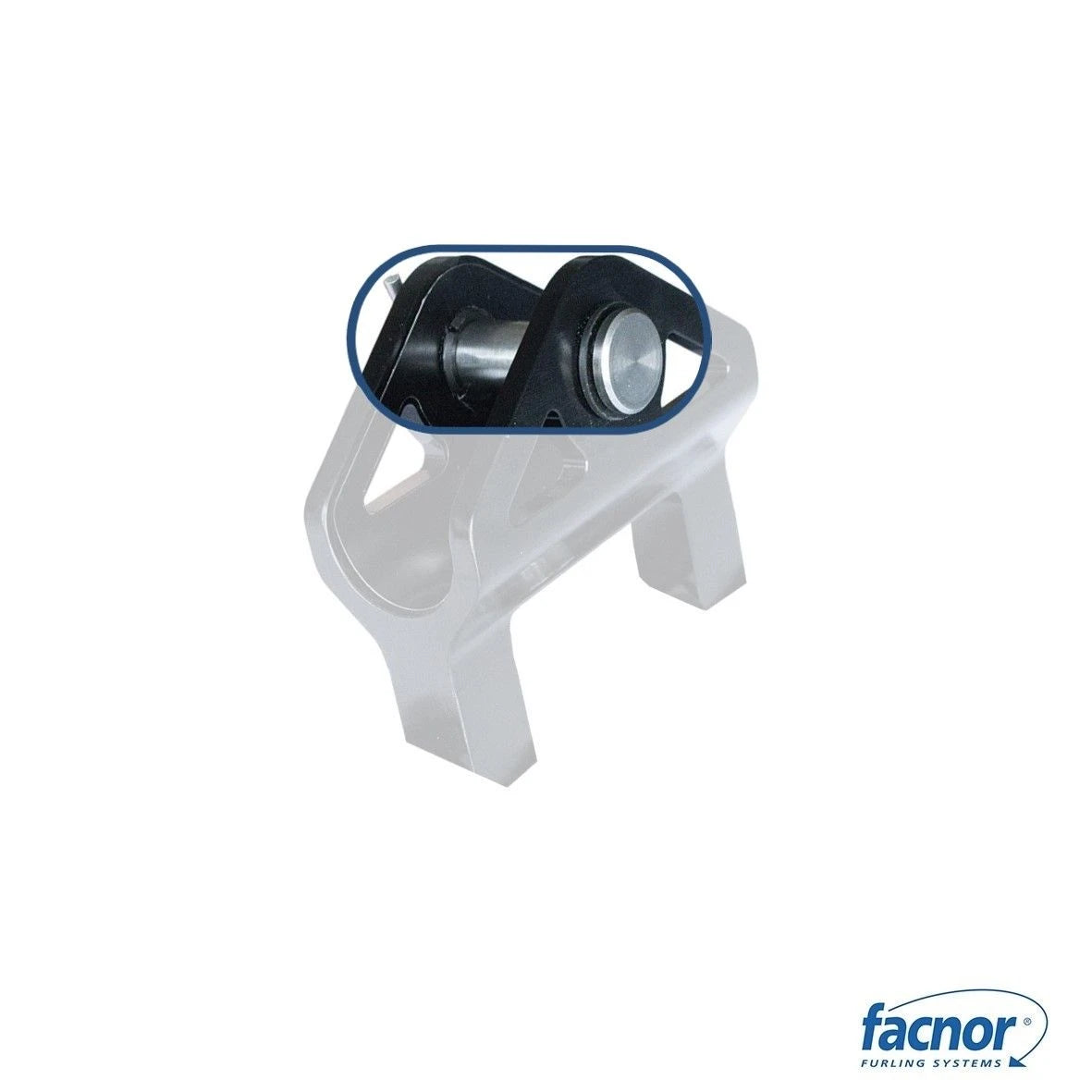 54056300600 — Facnor Complete F30 Headboard Car Pin — Mast och Rigg - Reservdelar Facnor