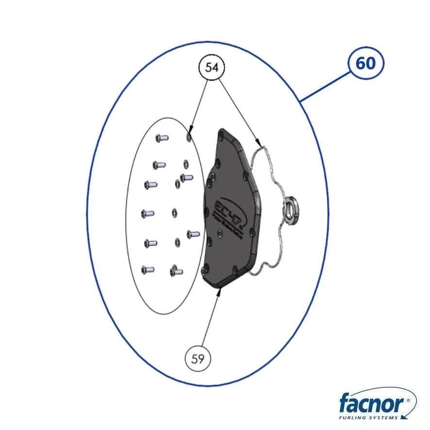 Plate (port) replacement kit for EC39