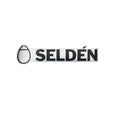 185 mm Seldén label, black logotype on silver background