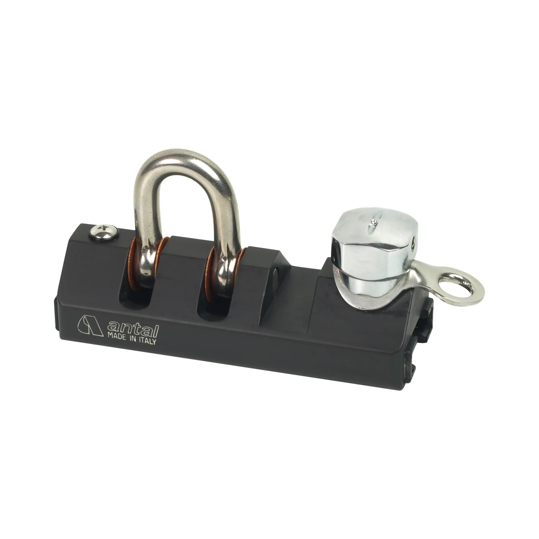 Antal Genoa Car 40x8 Simple Slider 160 Stainless Steel + Stainless Steel Shackle 12mm + Stop-Pin