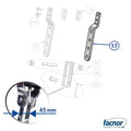 Link plate EC39 (4 holes) for 45mm wide toggle (sold per unit)