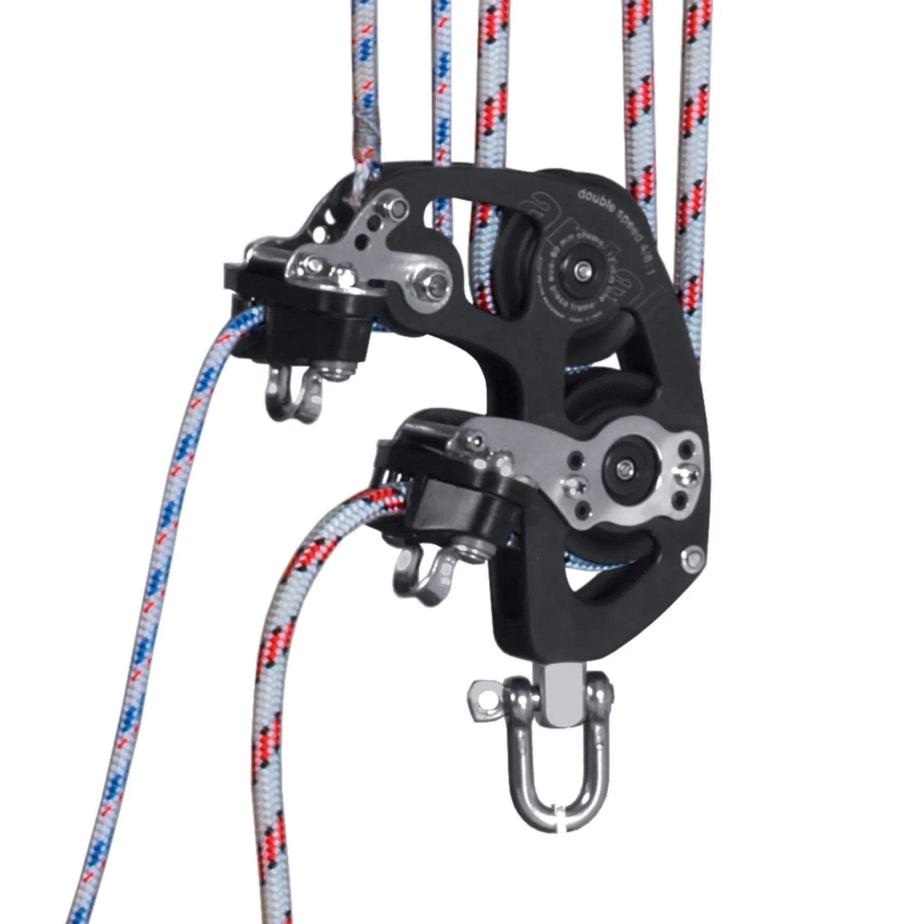 Antal Mainsail Block 60mm for system F4/8, power 4:1 - 8:1  + Long Head D06 L19,5 + Cam Cleat