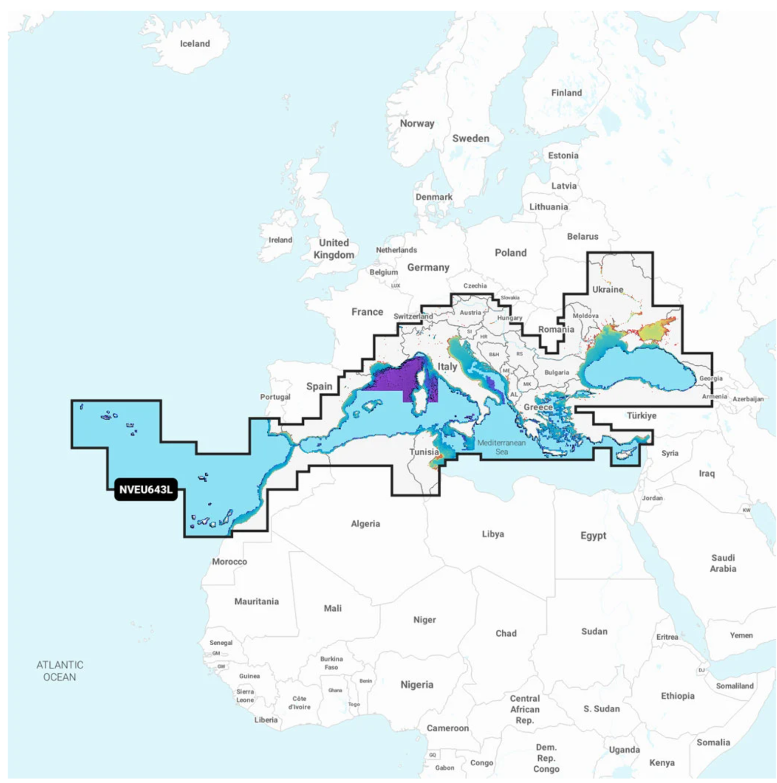Garmin Navionics Vision+  NVEU643L  microSD